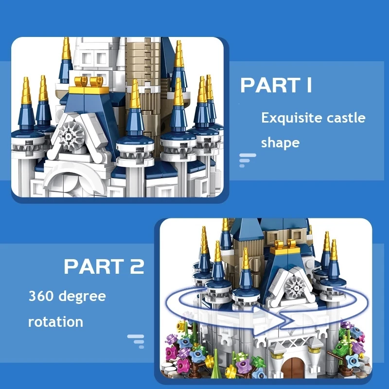 Игрушки для девочек замок музыкальная шкатулка креативная мини-модель