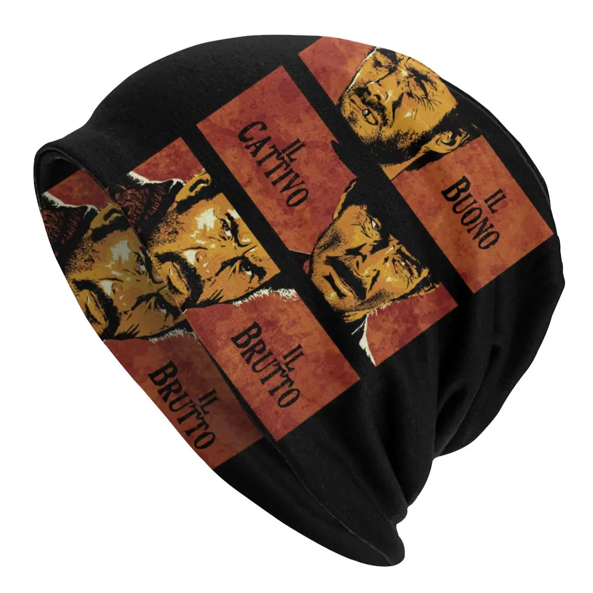 

The Good The Bad And The Ugly Clint Eastwood Skullies Beanies Hat Hip Hop Men Women Caps Multifunction Bonnet Knitting Hats