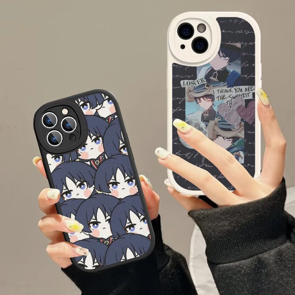 Чехол для телефона Genshin Impact Wanderer из жесткой кожи iPhone 14 13 12 Mini 11 Pro Max Xs X Xr 7 8 Plus 6 6s