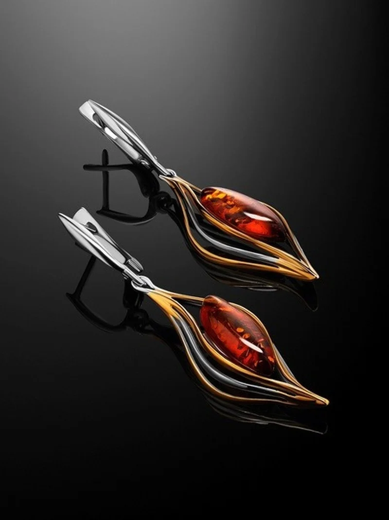 

Fashionable and Unique, Exaggerated Devil's Eyes, Silver, Ruby, Ladies' Earrings, Parties, Jewelry, Accessories