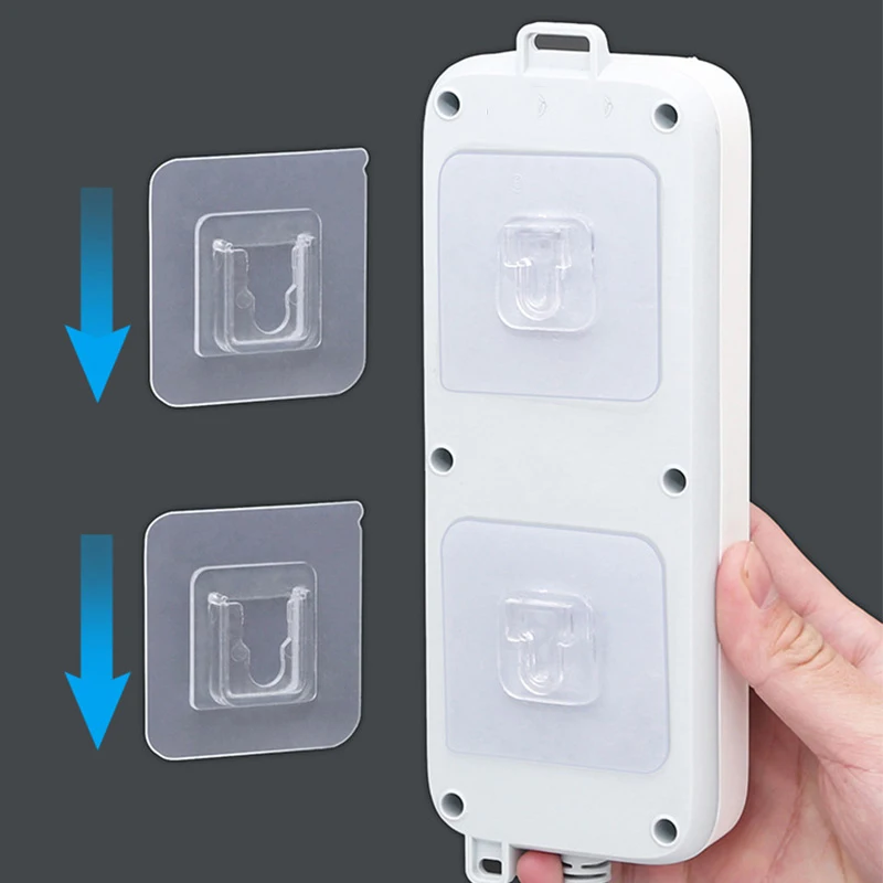 

10 пар клейких крючков на клейкой основе, настенные крючки, вешалка, двухсторонний Водонепроницаемый Невидимый многоцелевой домашний Декор ...