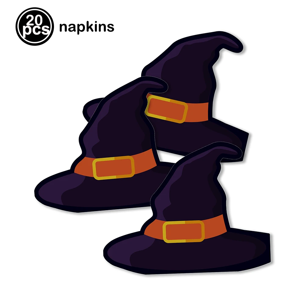 

Одноразовые бумажные коктейльные салфетки PartiesTour Хэллоуин