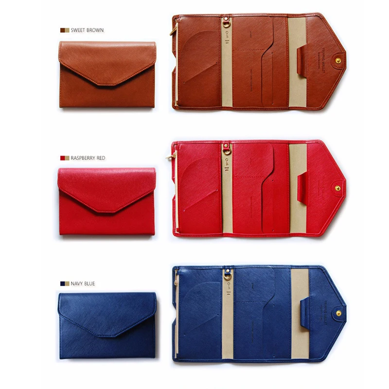 Durable PU Leather Passport and Credit Card Holder Cover Case for Women Men RFID Blocking Travel Wallet Gift Korea Style