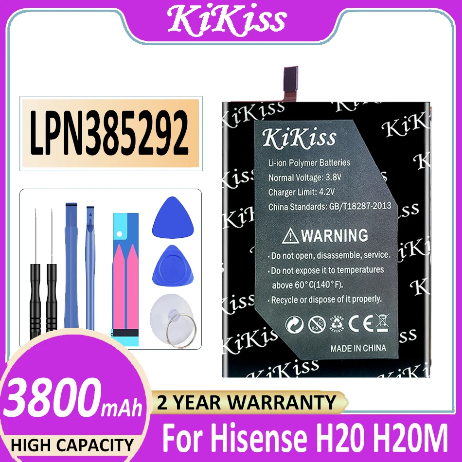 

Original KiKiss Battery LPN385292 3800mAh For Hisense HLTE510T HLTE510M HLTE510 H20 H20M Mobile Phone Bateria