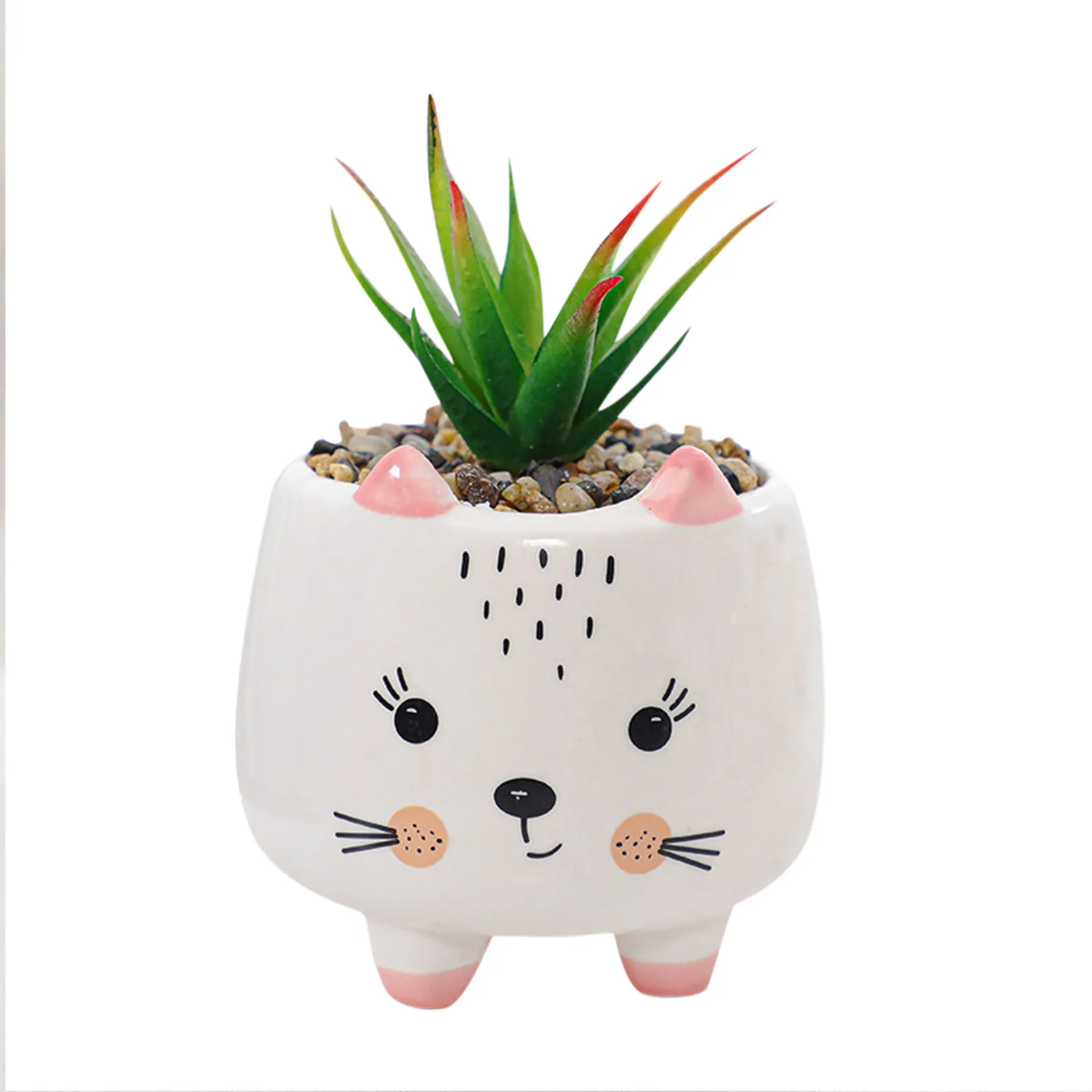 

Succulent Plant Set Pot Bonsai Pot Ceramic Animal Planting Cactus Pots Potted Home Decor