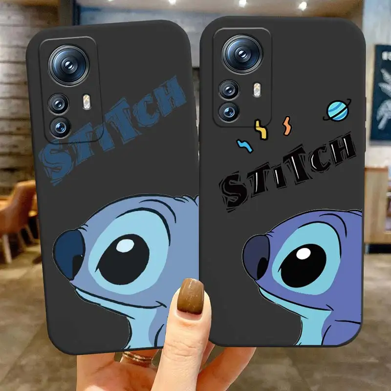 

Disney Anime Stitch Cool Phone Case For Xiaomi Mi 13 12T 12S 12X 12 11 11T 11i 10T 10 9 8 Pro Lite Ultra 5G Black Cover