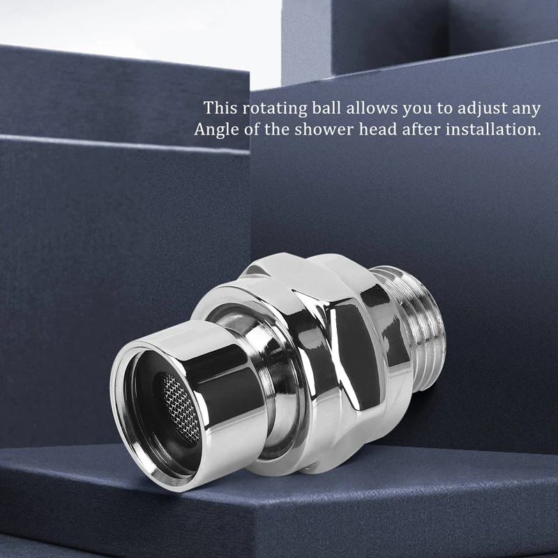 Латунный хромированный шаровой шарнир регулируемый поворотный адаптер на угол