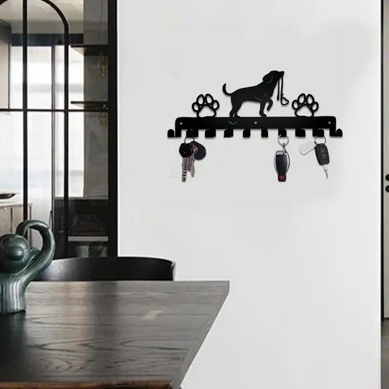 Металлическая Вешалка с 10 крючками для собак