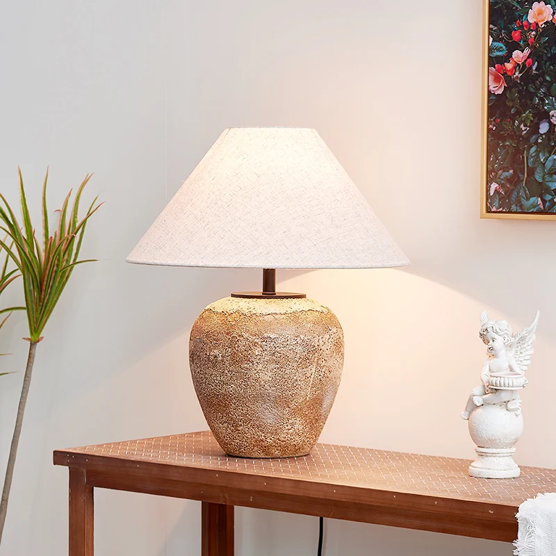 

Quiet Style Bed & Breakfast Extreme Poverty Healing Decoration Ceramic Decoration Bedside Table Lamp