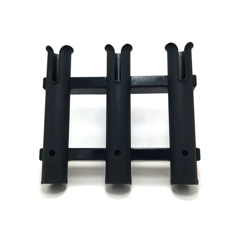 

3 Tubes Link Plastic Fishing Rod Racks Holder Socket For Boat Fishing Box Yacht Fishing Accessories