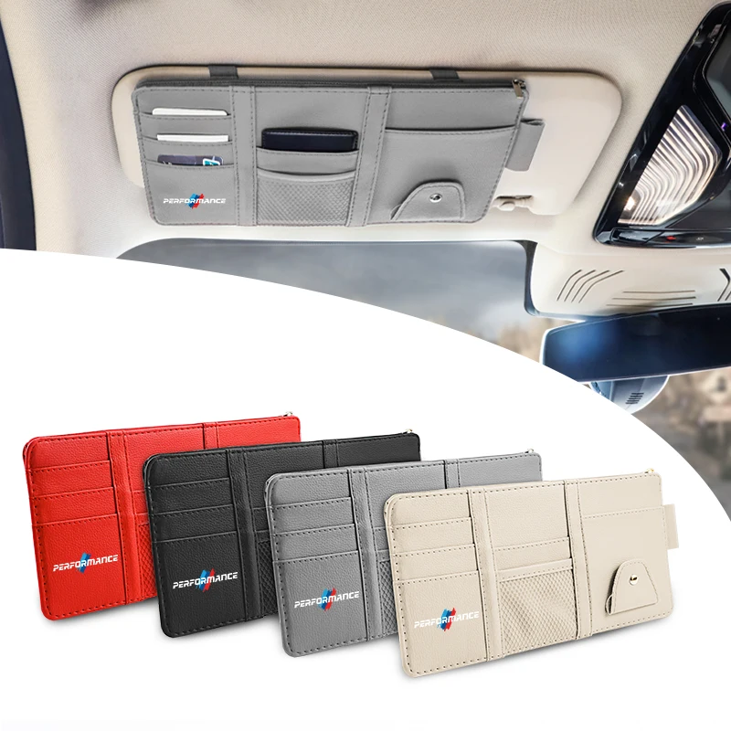 Автомобильный солнцезащитный козырек чехол для карт зажим очков держатель