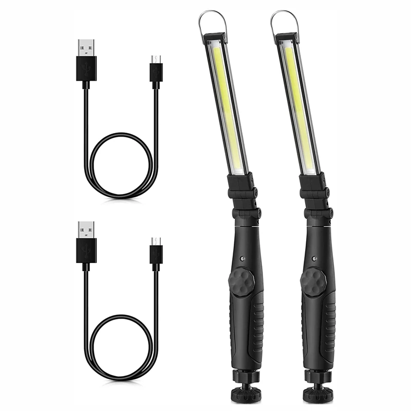 

Rechargeable LED Work Light 700 Lumens COB Work Lights Magnetic Work Light With Power Capacity Indicator And USB Cable