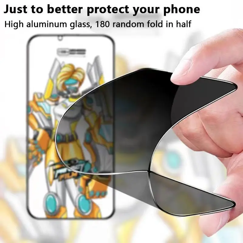 

Закаленное защитное стекло с полным покрытием для iPhone 13/12/11 Pro Max/X/XS/Max XR/7/8 Plus, пленка для защиты экрана от шпионов, 50 шт.