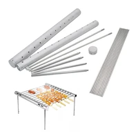 mini bbq grill bracket barbecue tools new arrive mini pocket foldable stainless steel bbq grill rack portable camping