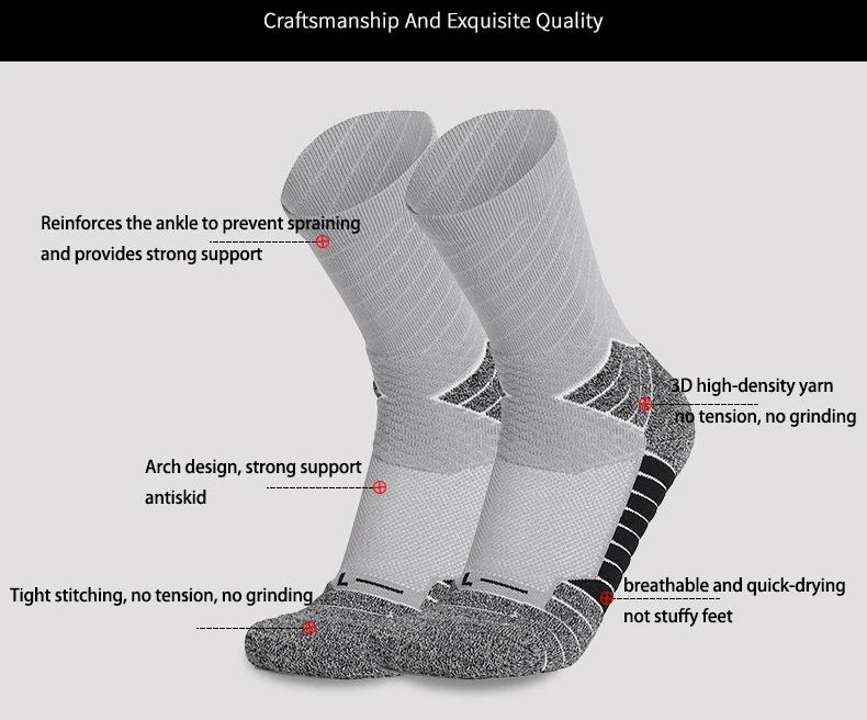 Basketball Ball Elite Basketball Socks Men Thickened Terry Socks Anti-slip Shock Absorption Reinforced Actual Combat Sports Sock