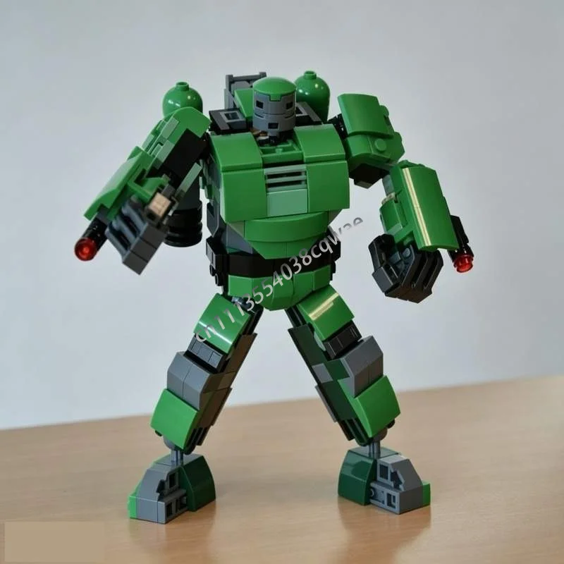 Фото Набор для сборки робота-меха Sci-Fi Stomper Armor (235 деталей), модель MOC, конструктор-головоломка, креативная сборка, коллекционная игрушка, подарок №2