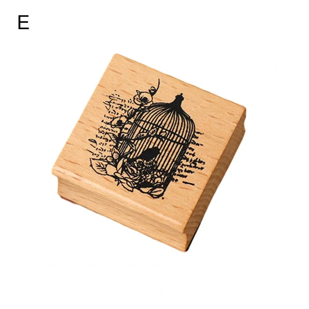

Durable DIY Stamp Durable Handmade Office Home School Scrapbooking DIY Stamp Wooden Seal Scrapbook Stamp