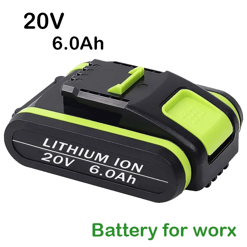 

New 20V 6000 MAh Lithium-ion rechargeable Battery Suitable forWorx WA3551 WA3553 WX390 WX176 WX178 WX386 WX678