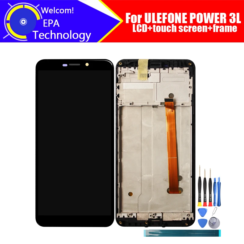 

ULEFONE POWER 3L LCD Display+Touch Screen Digitizer+Frame Assembly 100% Original LCD+Touch Digitizer for ULEFONE POWER 3L