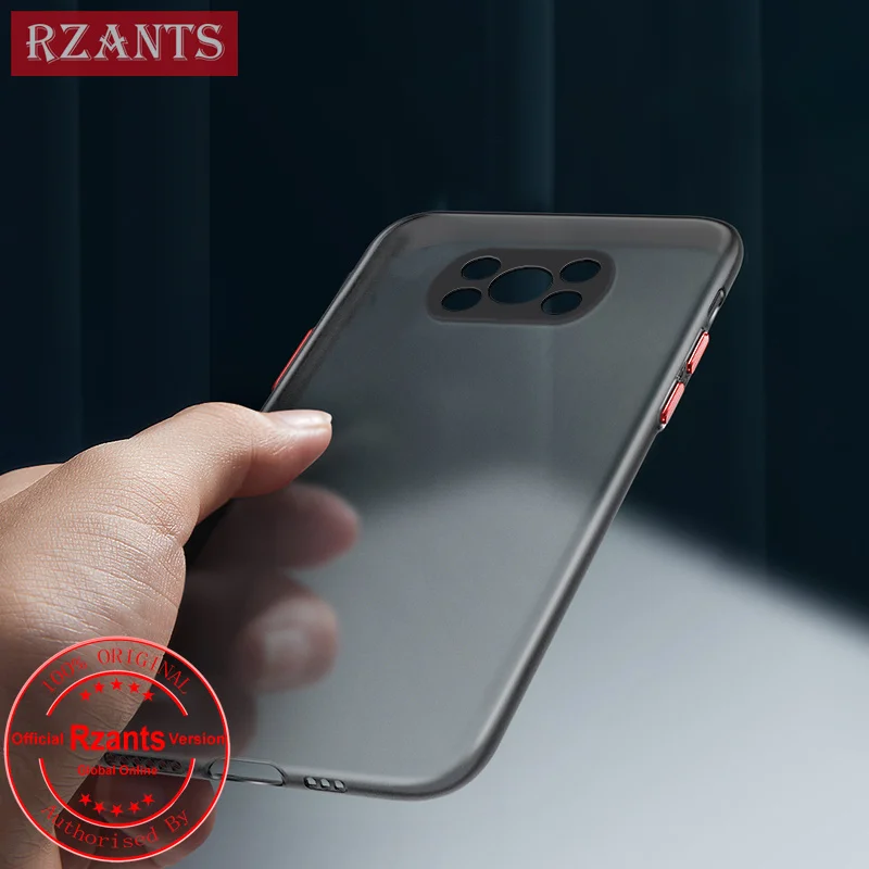 Матовый чехол Rzants для Xiaomi Poco X3 Pro NFC [UU Thin] ультратонкий полупрозрачный телефона с