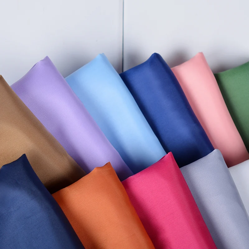 

Solid Color Lining Fabrics for Sewing Polyester Tissu Thin Cloth Telas Quilting for Patchwork DIY Dress Textile per meter