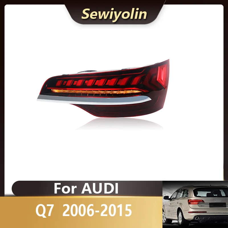 Car Accessories Led Tail Lamp for Audi Q7 2006-2015 Plug And Play 12V Driving DRL Brake Reverse Stop Lamps Automotive IP67