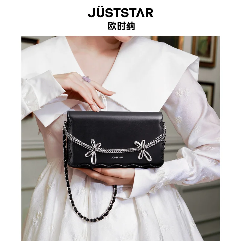 

Брендовая оригинальная Высококачественная роскошная женская маленькая популярная новинка 2023 модная универсальная текстурная цепочка с б...