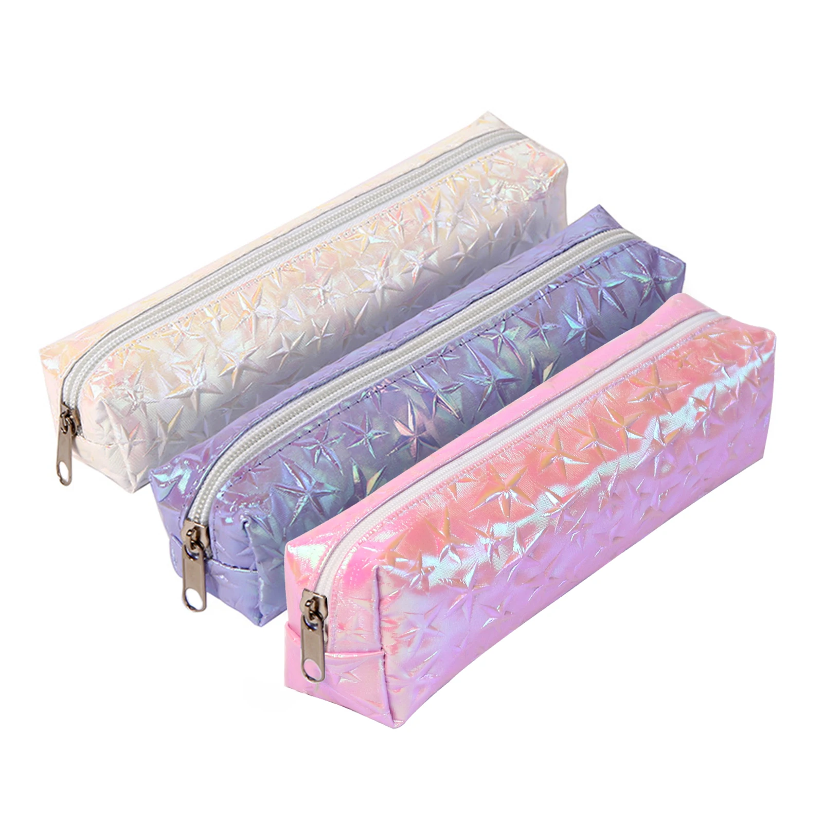 Colorful Stationery Accessories Storage Pen Pouch Set Light And Convenient Zipper Design School Office Stationery Supplies