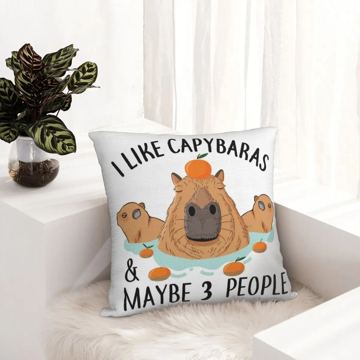 

I Like Capybaras And Maybe Pillowcase Dakimakura Pillow Case Decor Cushions Cover Home Sofa Bed Bedding Spoof