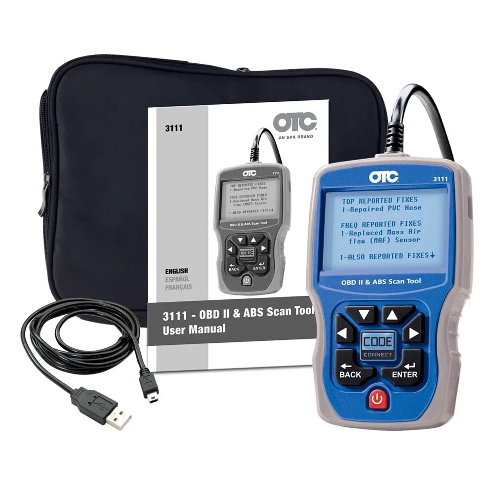 OTC 3111 Pro трехязычный сканер 3111PRO OBD II считыватель кодов OBD2 OBDII CAN ABS подушка