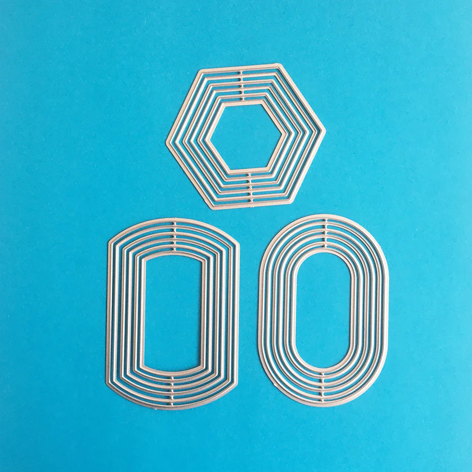 Металлические пресс-формы Ellipse для скрапбукинга овальные круги Спортивная