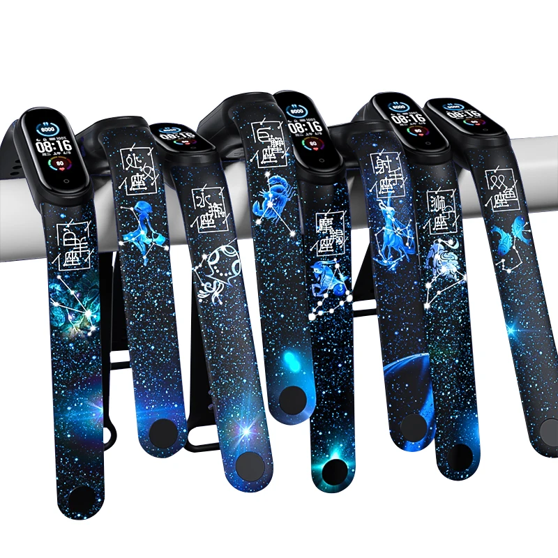 

Ремешок силиконовый Correa для Xiaomi Mi Band 6 5 4 3, сменный спортивный фитнес-браслет с принтом для наручных часов