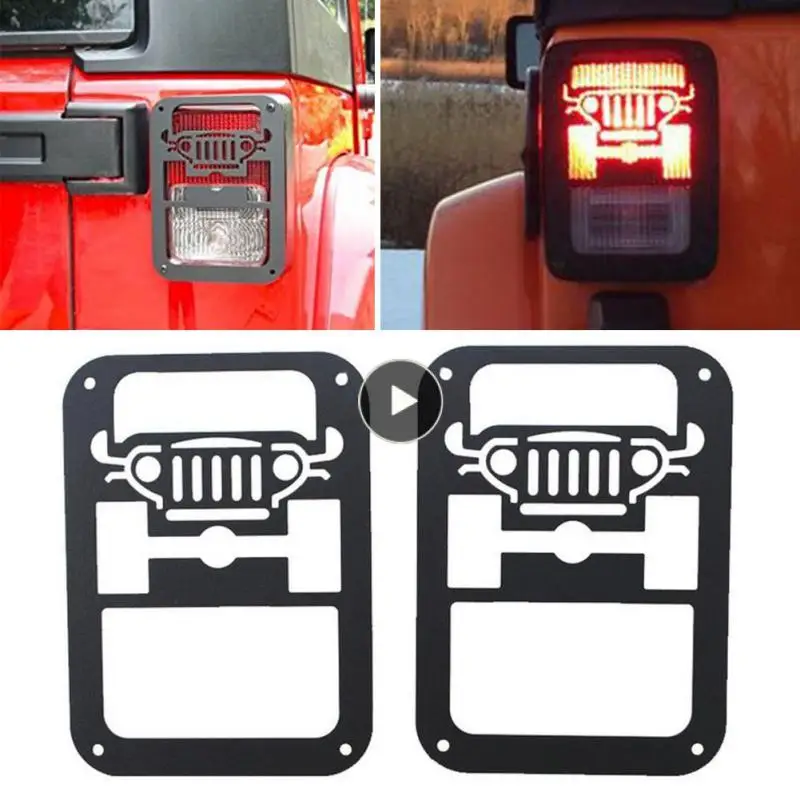 

Aluminum Alloy Plating Tail Light Cover For Jeep Wrangler 2007-2017 Metal Rear Tail Guard Cover Protector
