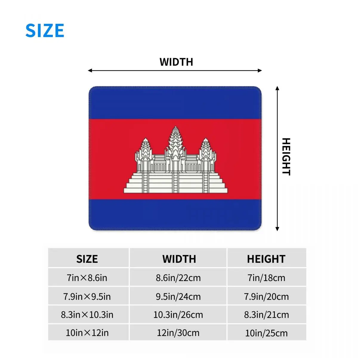 Противоскользящий резиновый коврик для мыши с износостойкими краями |