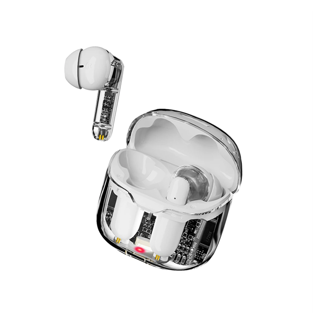 

Transparent Cute Gaming Noise Cancelling Mini Wireless Headset With Microphone Gaming Headset Hi-fi Music Headset