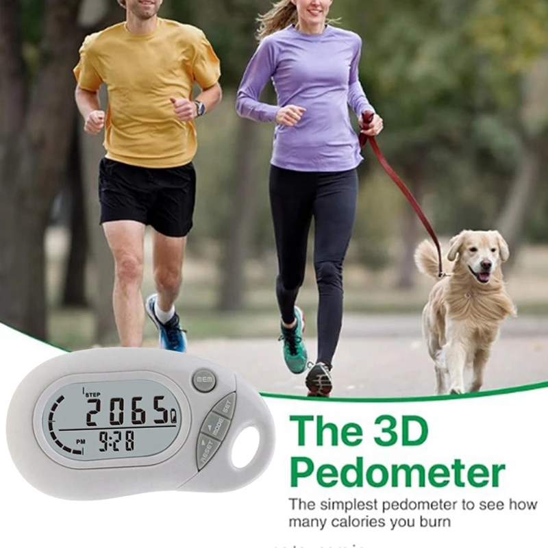 Мини 3D шагомер большой экран Шагомер трекер без телефона или приложения