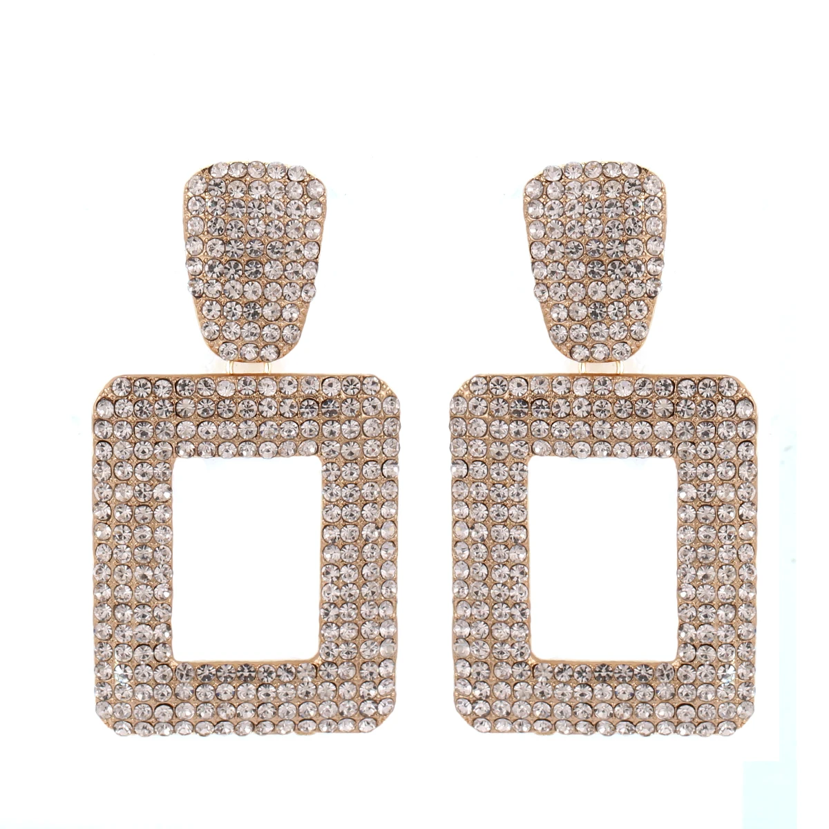 

CARTRT LISA Exquisite Metal Rhinestone Dangle Drop Earrings Crystals Drop Earring Jewelry For Women Gift Ear Rings