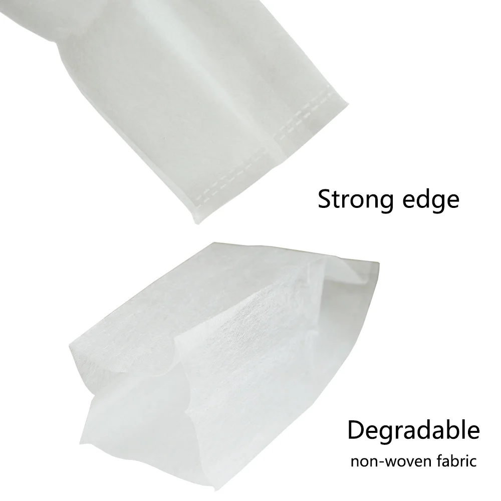 Bolsas de vivero biodegradables no tejidas de diferentes tamaños, bolsas de cultivo de plantas, macetas de plántulas de tela, plantación de aireación ecológicas 4
