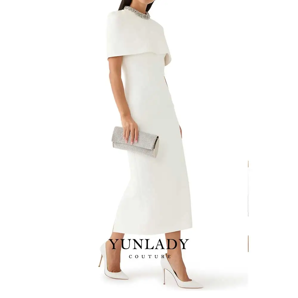 YUNLAN свадебное платье с накидкой и рукавами в Дубае бальное русалки скромное