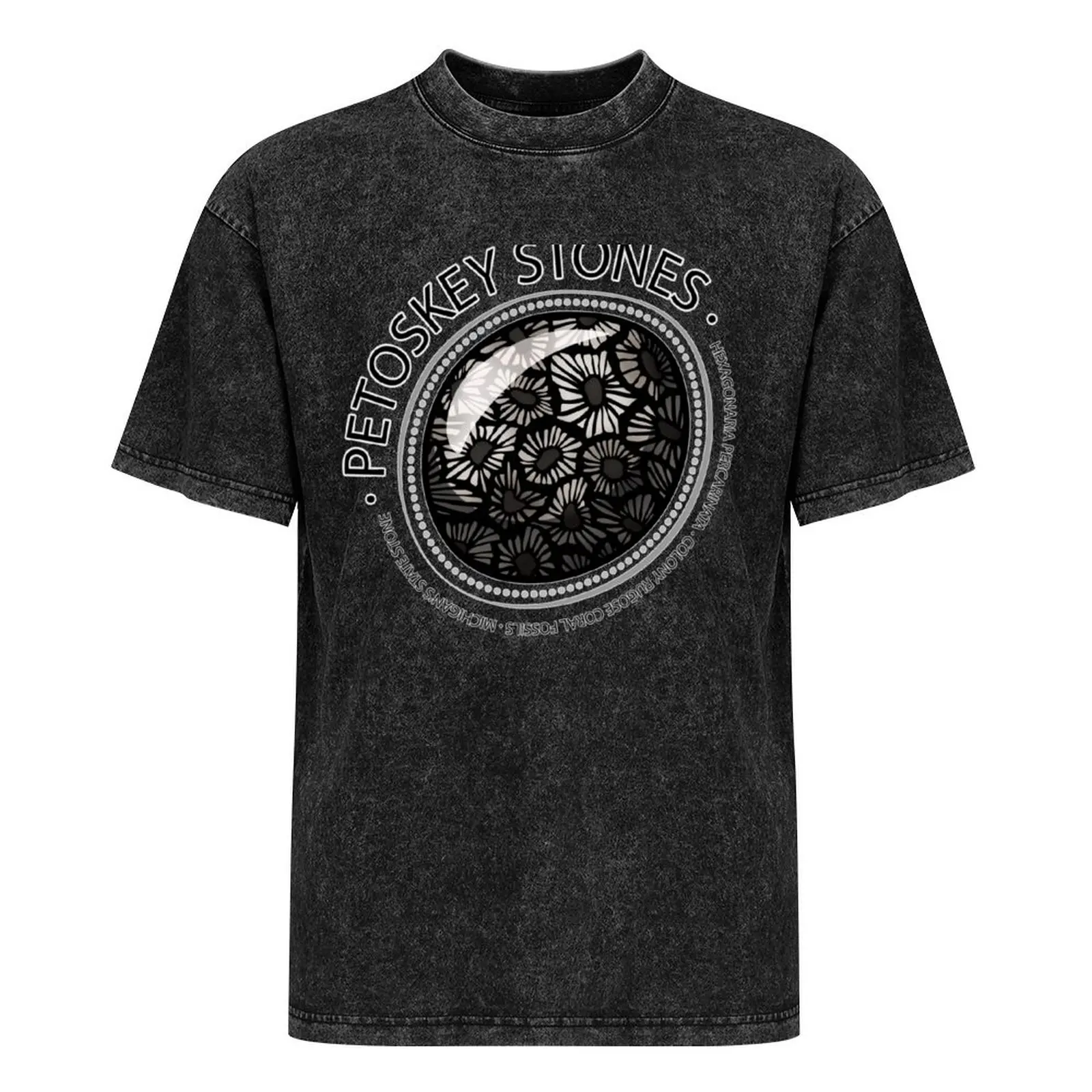 Футболка Petoskey Stones простая мужская футболка с рисунком для мужчин |