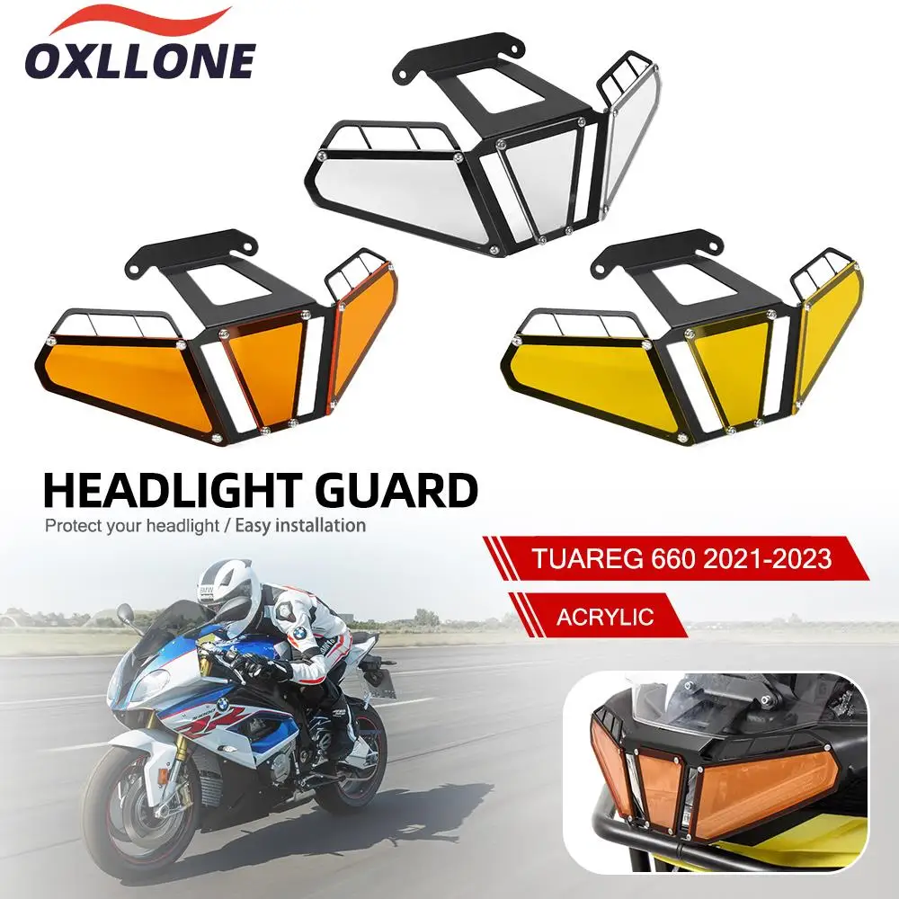

FOR Aprilia TUAREG 660 TUAREG660 2021 2020 2023 Headlight Head Light Guard Protector Grill Cover NEW Motorcycle Accessories