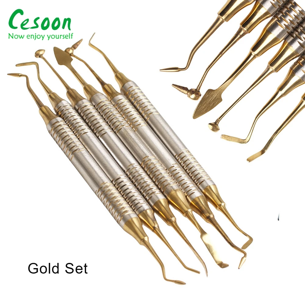 6 шт./набор шпатель с титановым покрытием