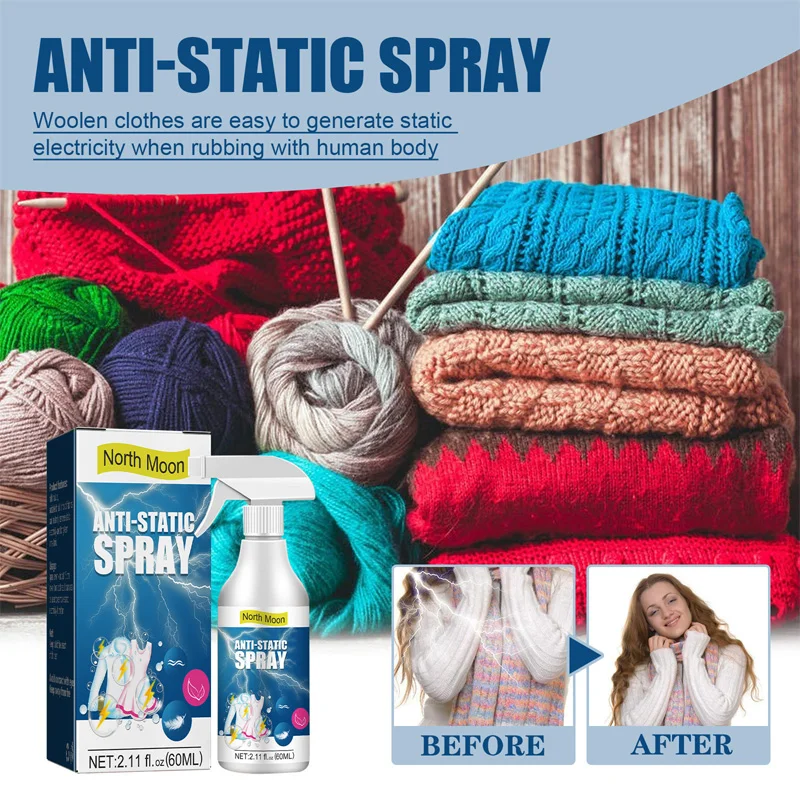 

Antistatic spray, household clothes, quilt removal, long lasting down jacket hair spray