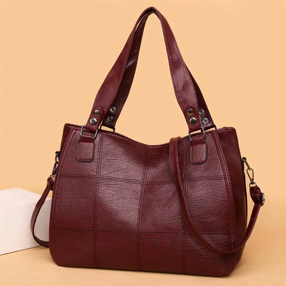 

New Women Casual Tote Bag Luxury PU Leather Shine Diamond Pattern Shoulder Bag Female Wedding Party Handbags and Purses 2022
