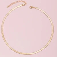 creative golden chain necklace gift punk jewelry for women