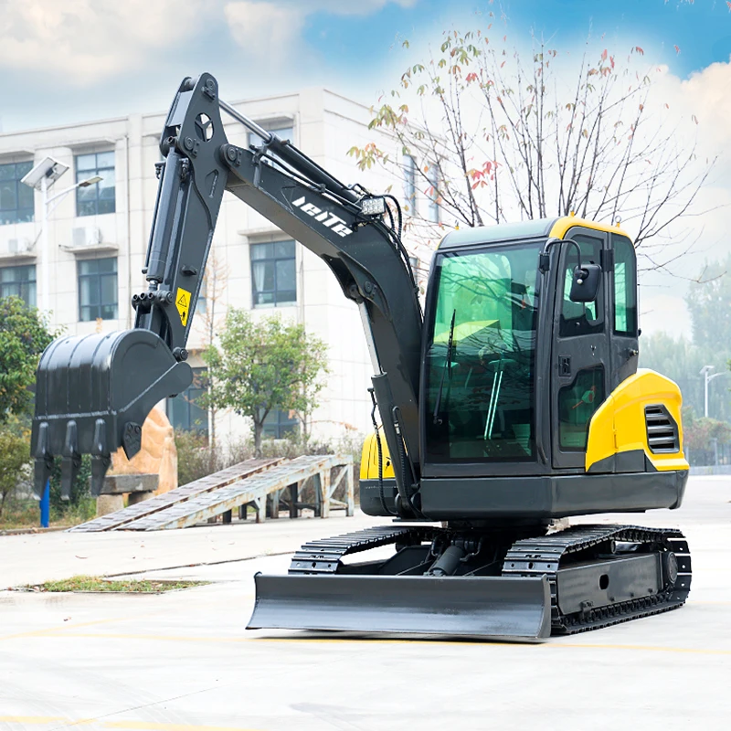 China LEITE Mini Excavator 4Ton Manufacturer Agricultural Machinery 1 2 1.5 3 Ton  Mini excavator Small Micro Digger For Sale