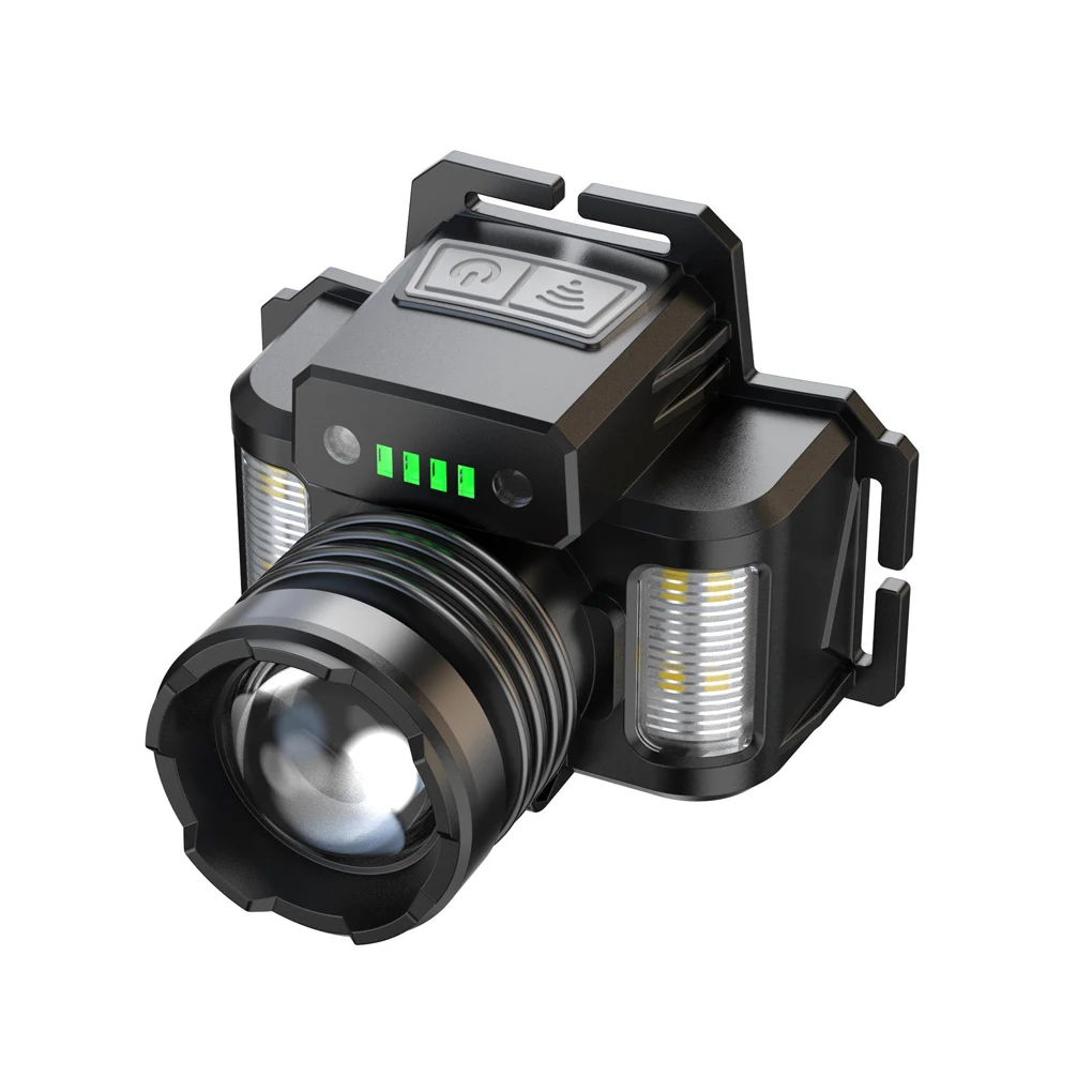 

Sensing Headlamp Hiking Traveling Adjustable Rechargeable Head Torch Sensing Headlight Flashlight Outdoor Equipment