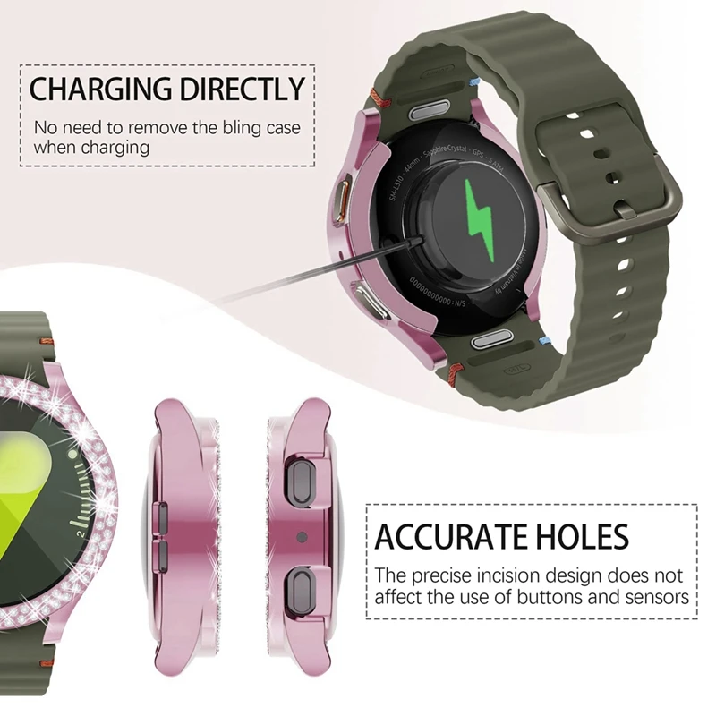 Чехол с гальваническим покрытием для Samsung Galaxy Watch 7