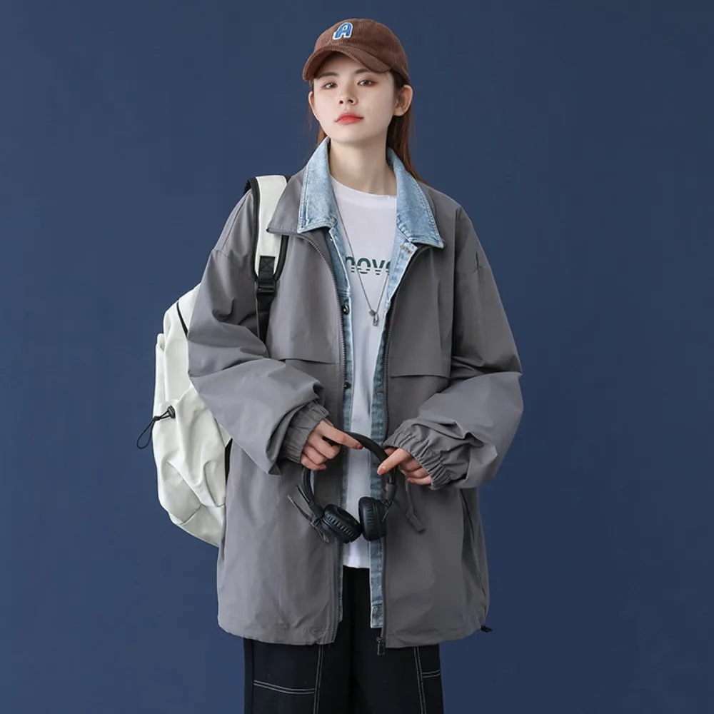 Новинка весна-осень 2023 свободное повседневное пальто модная искусственная