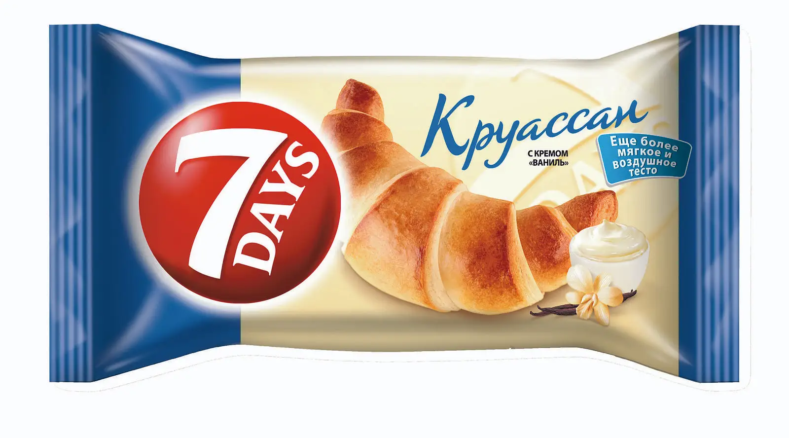 20 штук Круассан 7Days с кремом